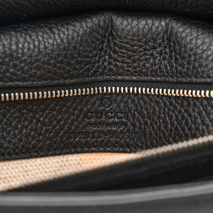Gucci Cellarius Calfskin Medium Bamboo Daily Top Handle Bag Black 6 of 9