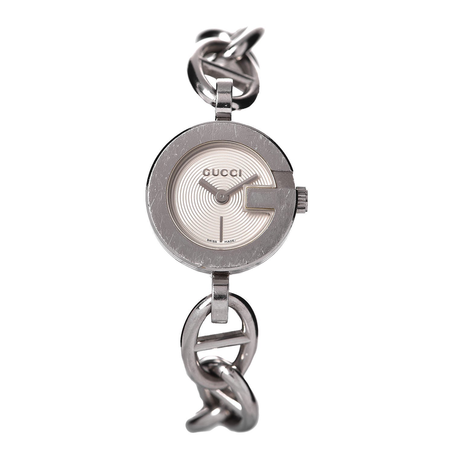 Gucci Stainless Steel 22mm G Charms Quartz Watch 1 of 8