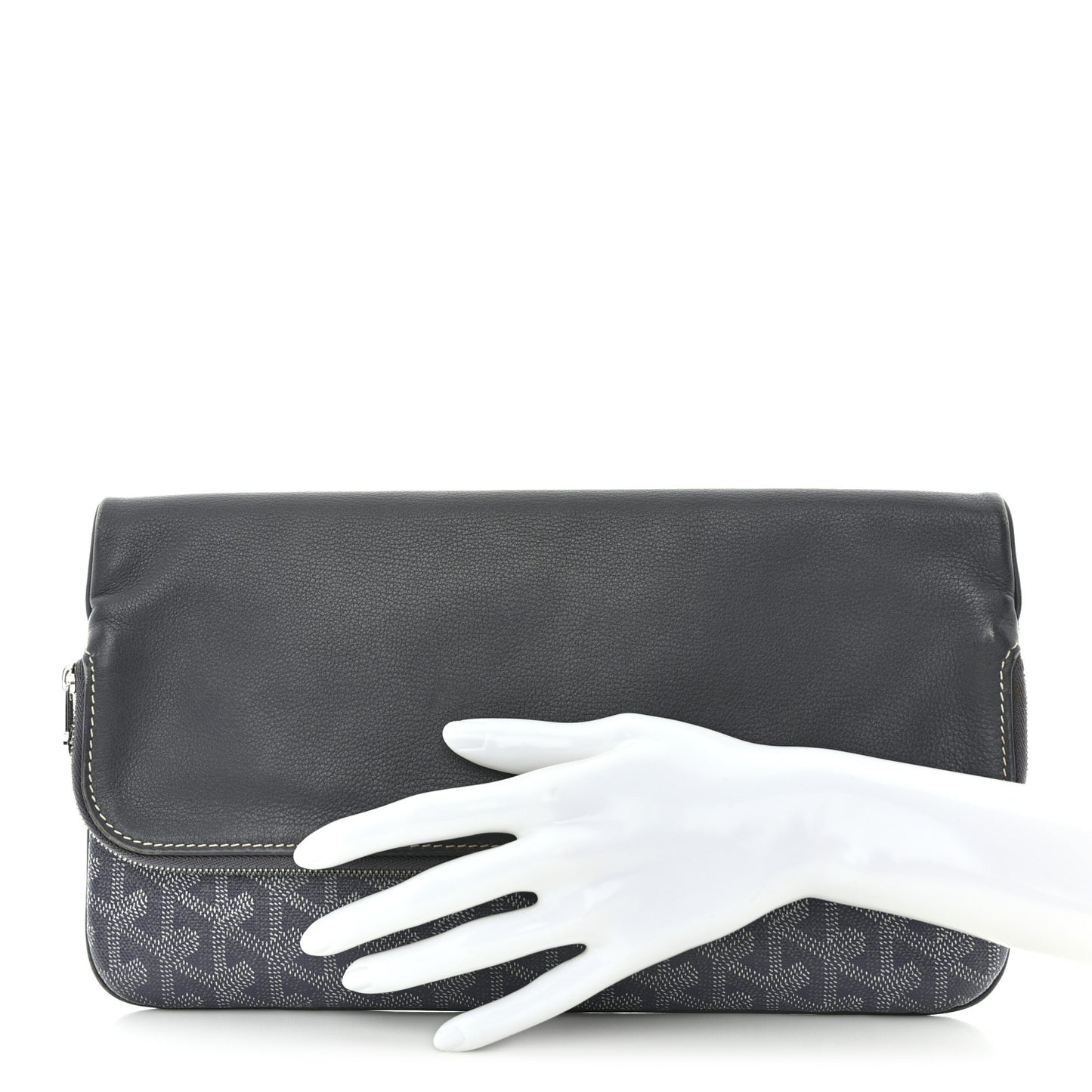 Goyardine Sainte Marie Soft Clutch Grey