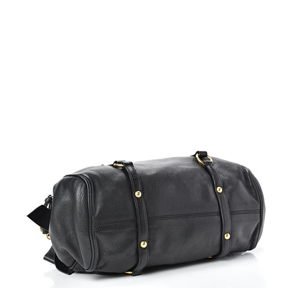 Miu Miu Vitello Medium Bow Bag Black 3 of 23