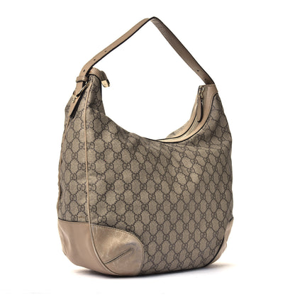 Gucci GG Supreme Monogram Medium Nice Hobo Beige 2 of 5