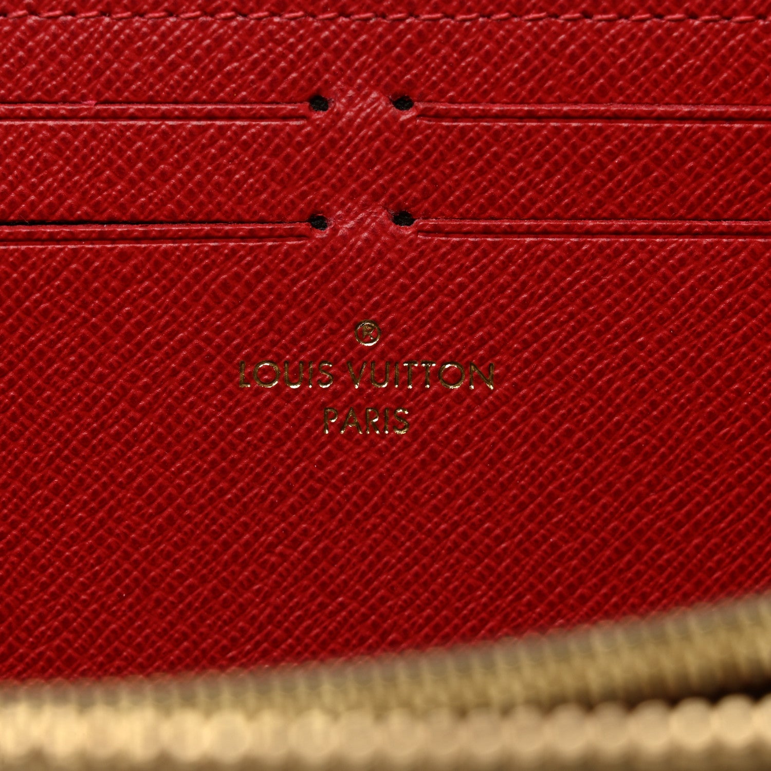 Louis Vuitton Damier Ebene Clemence Wallet Cherry 6 of 6