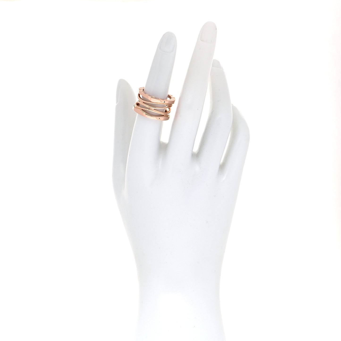 18K Rose Gold B.Zero1 Legend Four-Band Ring 54 6.75