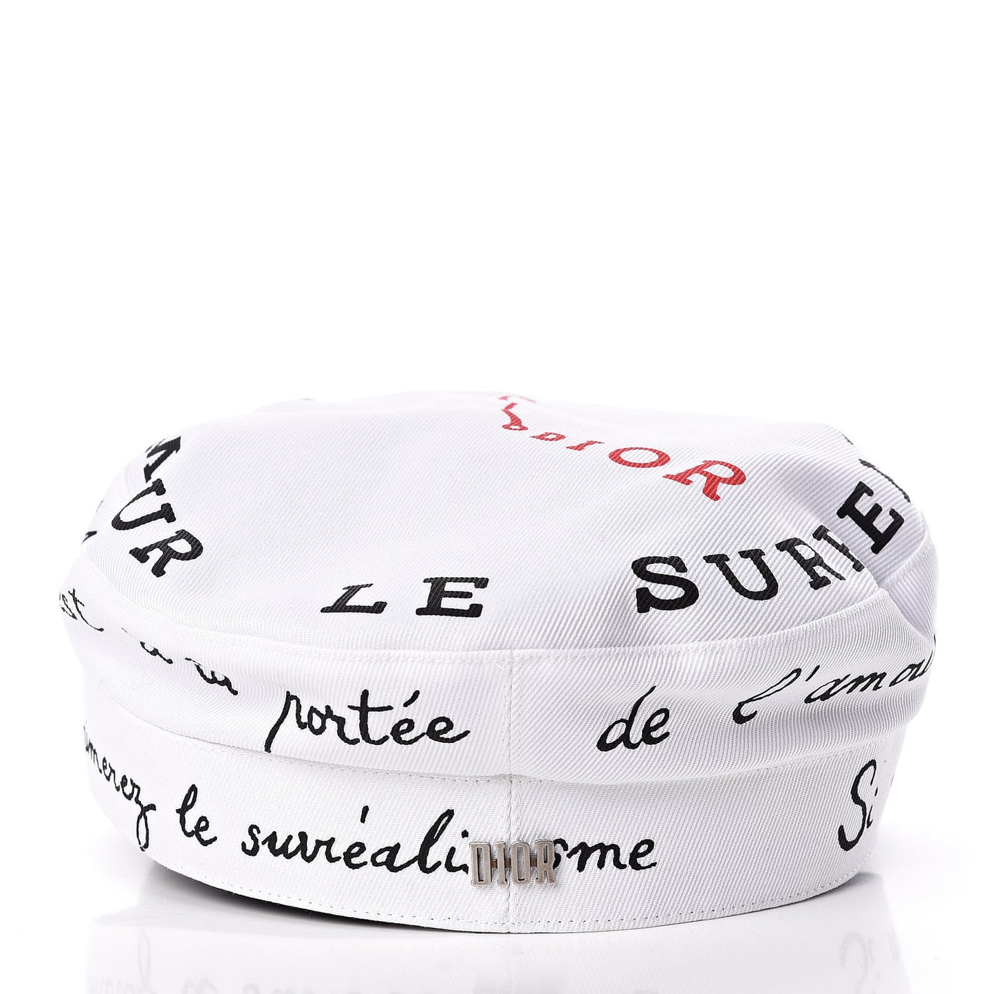 Daydream Words Print Cap Hat 57 White