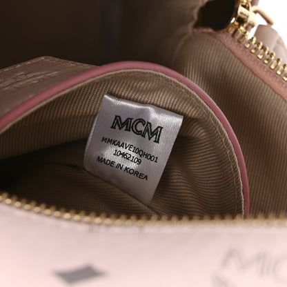 MCM Visetos Outline Stud Mini Stark Backpack Soft Pink 8 of 11