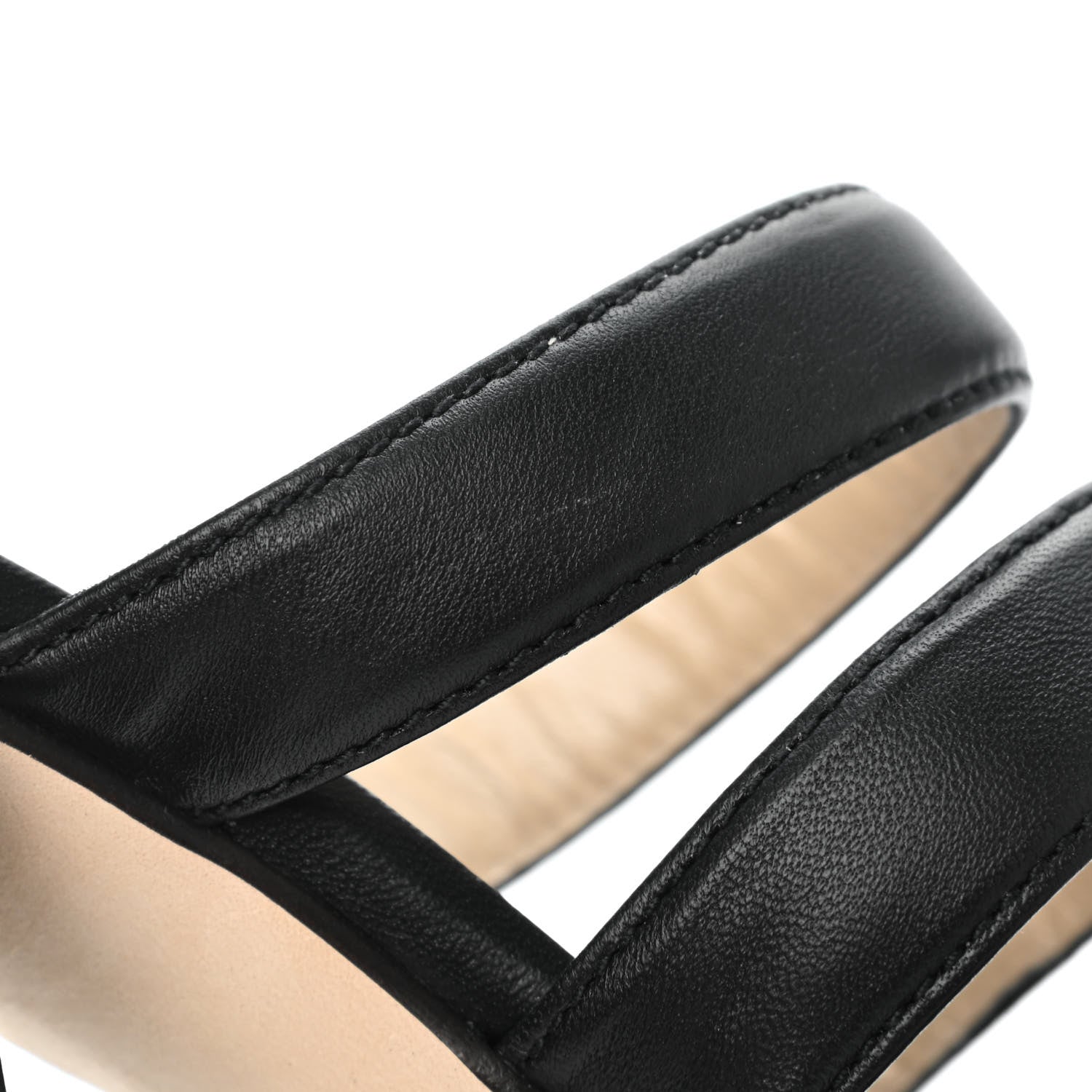 Jimmy Choo Nappa Auna 65 Mule Sandals 35 Black 8 of 10