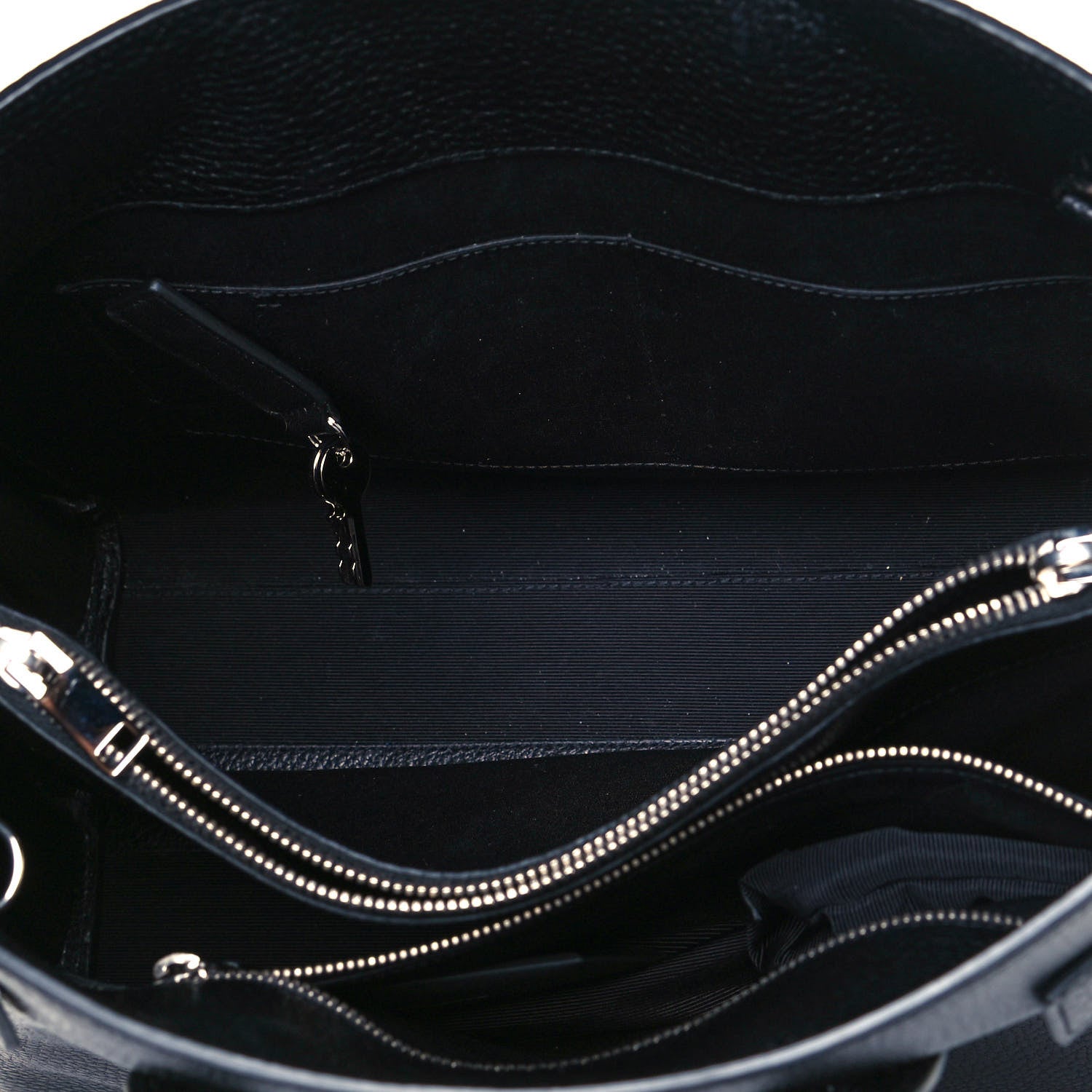 Saint Laurent Grained Calfskin Small Sac De Jour Black 5 of 10