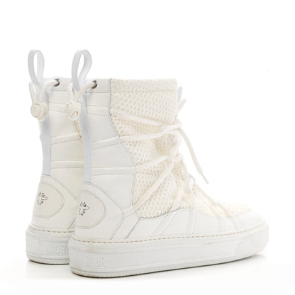 Christian Dior Resille Calfskin Womens Dior Solar Ankle Boots 39.5 White 4 of 11