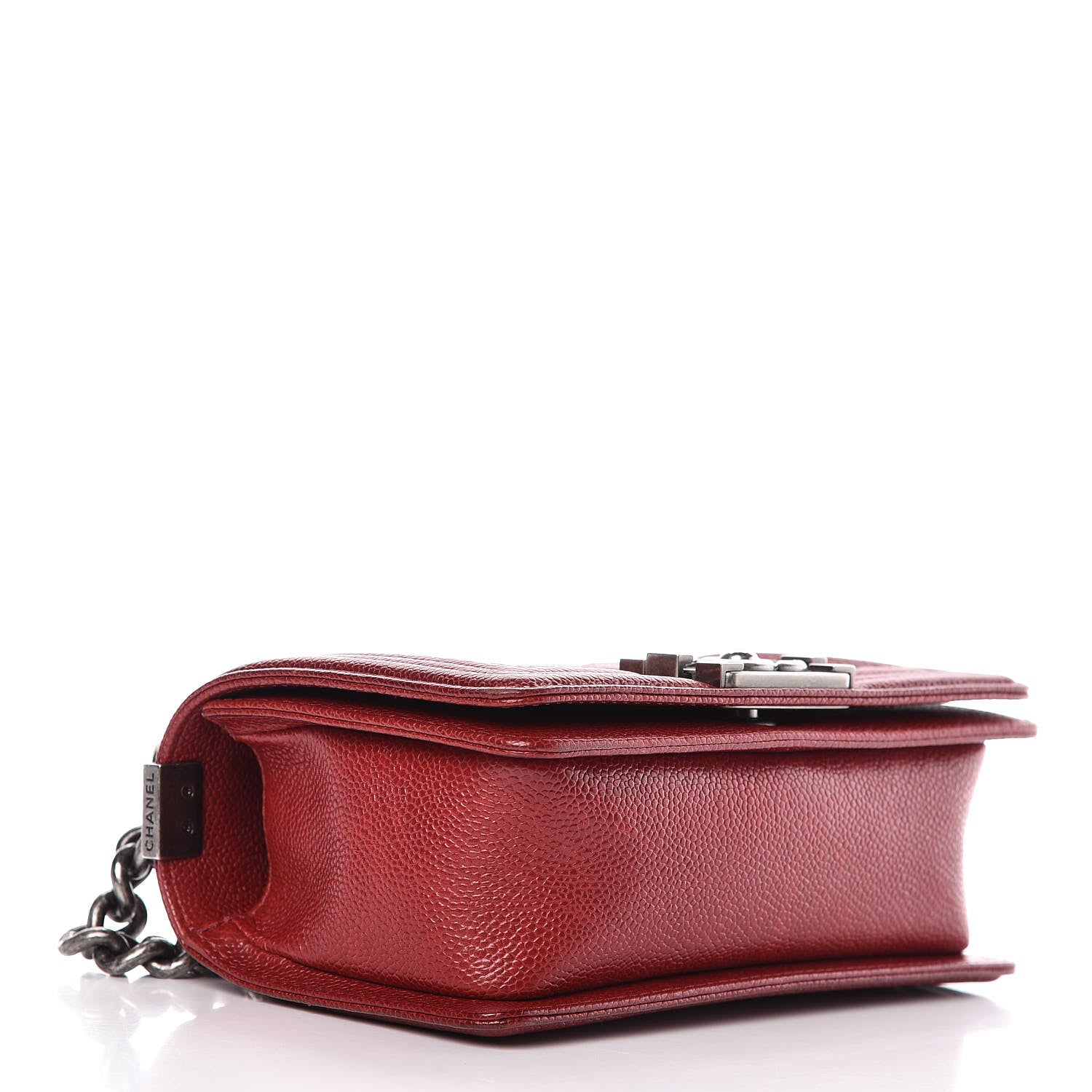 Chanel Caviar Quilted Small Boy Flap Dark Red 4 of 12