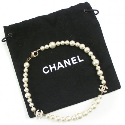 Chanel Pearl Crystal CC Necklace 3 of 5