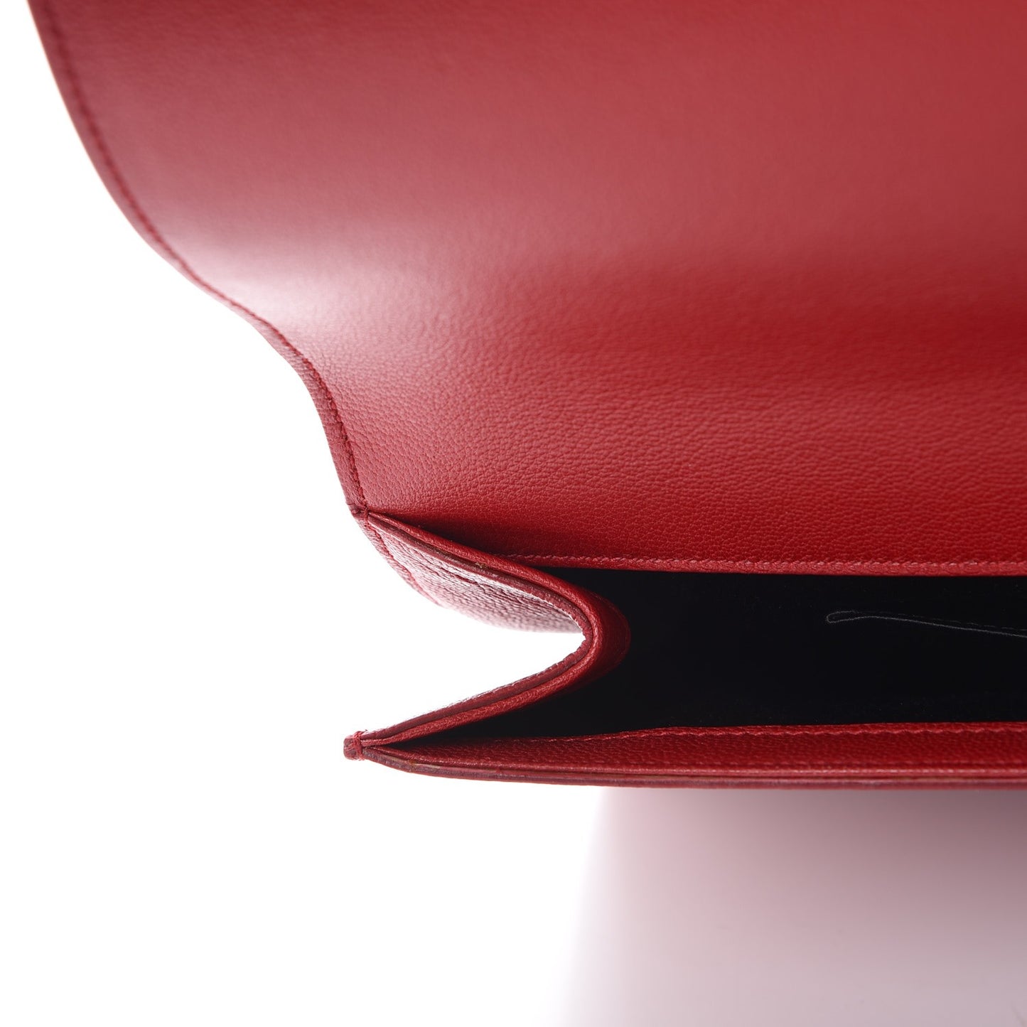 Goatskin Monogram Large Belle De Jour Clutch Red
