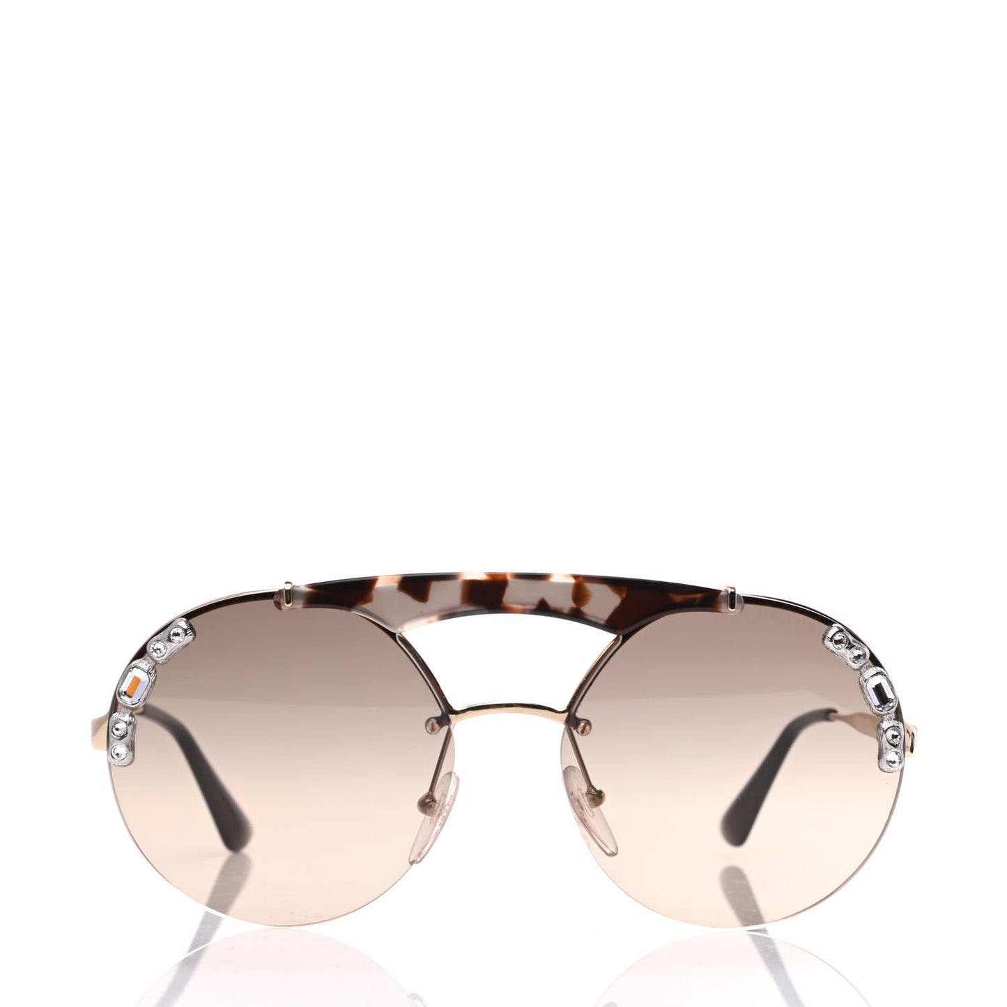 Crystal Ornate Sunglasses SPR52U Havana