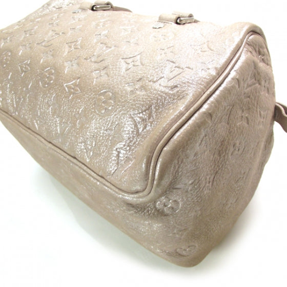 Monogram Shimmer Comete Satchel Peach