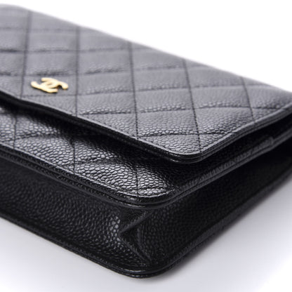 Chanel Caviar Quilted Wallet On Chain WOC Black 7 of 12
