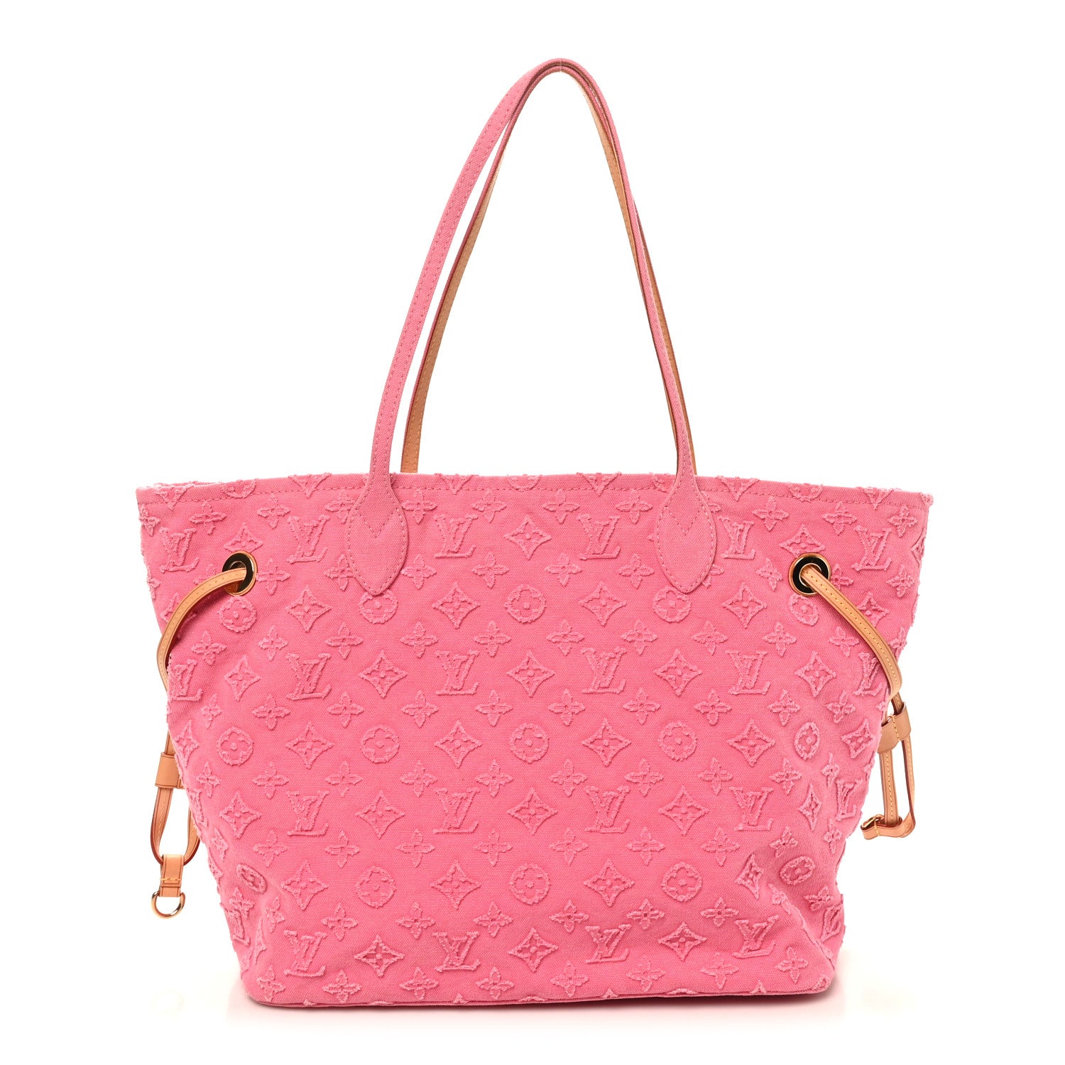 Louis Vuitton Monogram Denim Neverfull MM Rose 1 of 9