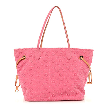 Louis Vuitton Monogram Denim Neverfull MM Rose 1 of 9