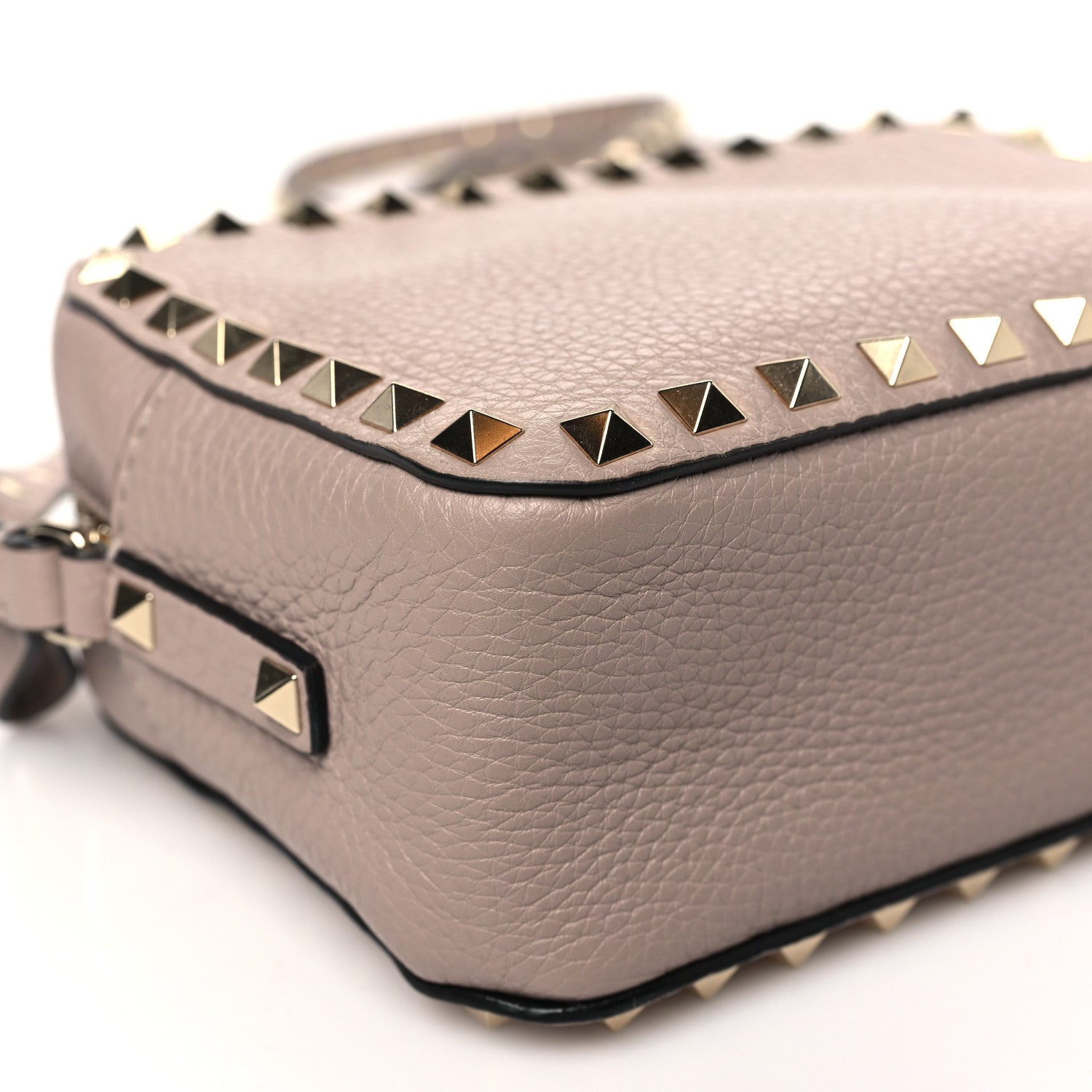 Valentino Garavani Calfskin Rockstud Camera Crossbody Bag Poudre 8 of 9