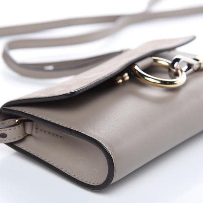 Chloe Suede Calfskin Mini Faye Shoulder Bag Motty Grey 8 of 11