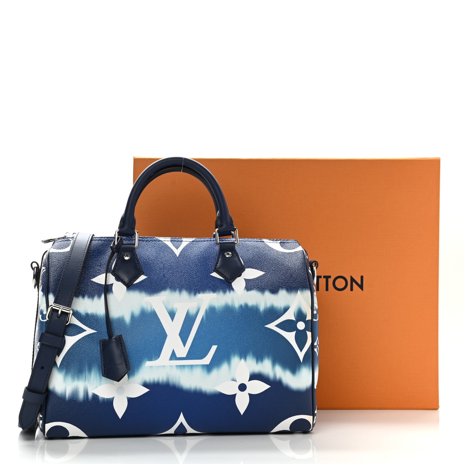 Louis Vuitton Monogram Escale Speedy Bandouliere 30 Blue 12 of 12