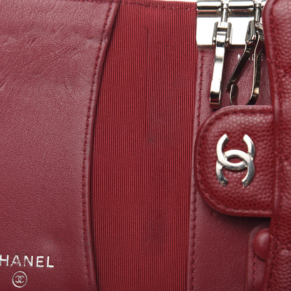 Chanel Caviar Quilted 4 Key Holder Red 10 of 14
