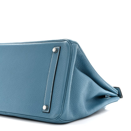 Hermes Togo BIRKIN 35 Blue Jean 10 of 15