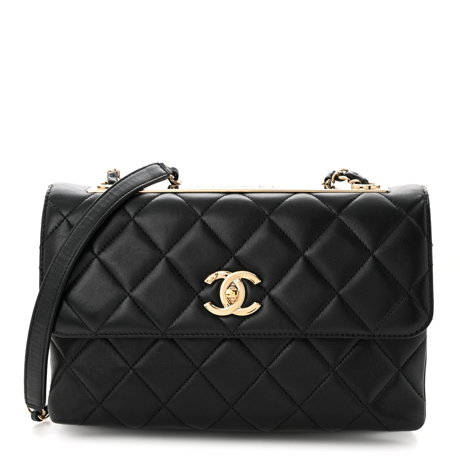 Chanel Lambskin Quilted Medium Trendy CC Flap Black 1 of 11