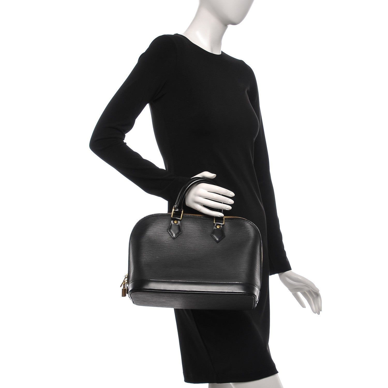 Louis Vuitton Epi Alma PM Black 2 of 10