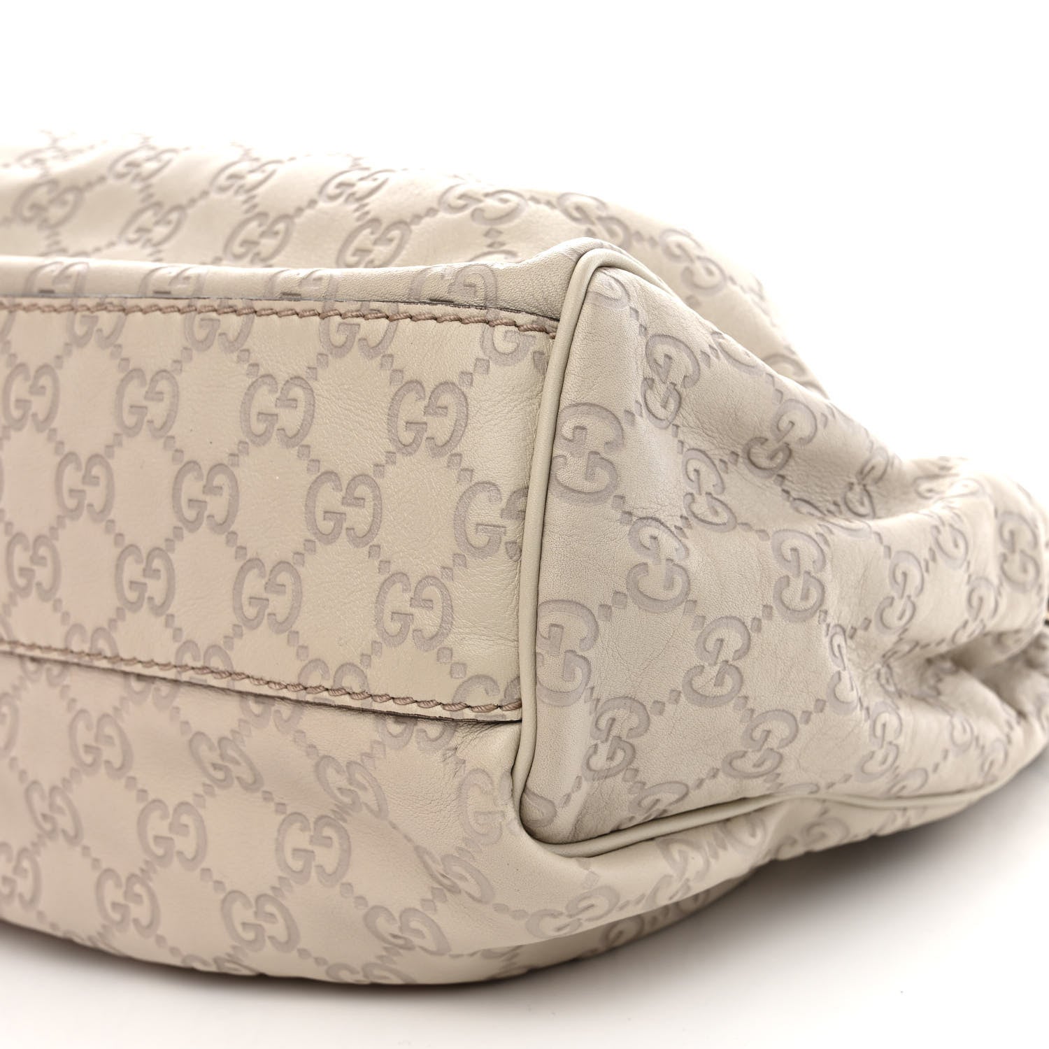 Gucci Guccissima Medium Sukey Tote Mystic White 8 of 8