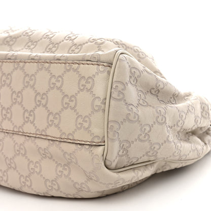 Gucci Guccissima Medium Sukey Tote Mystic White 8 of 8