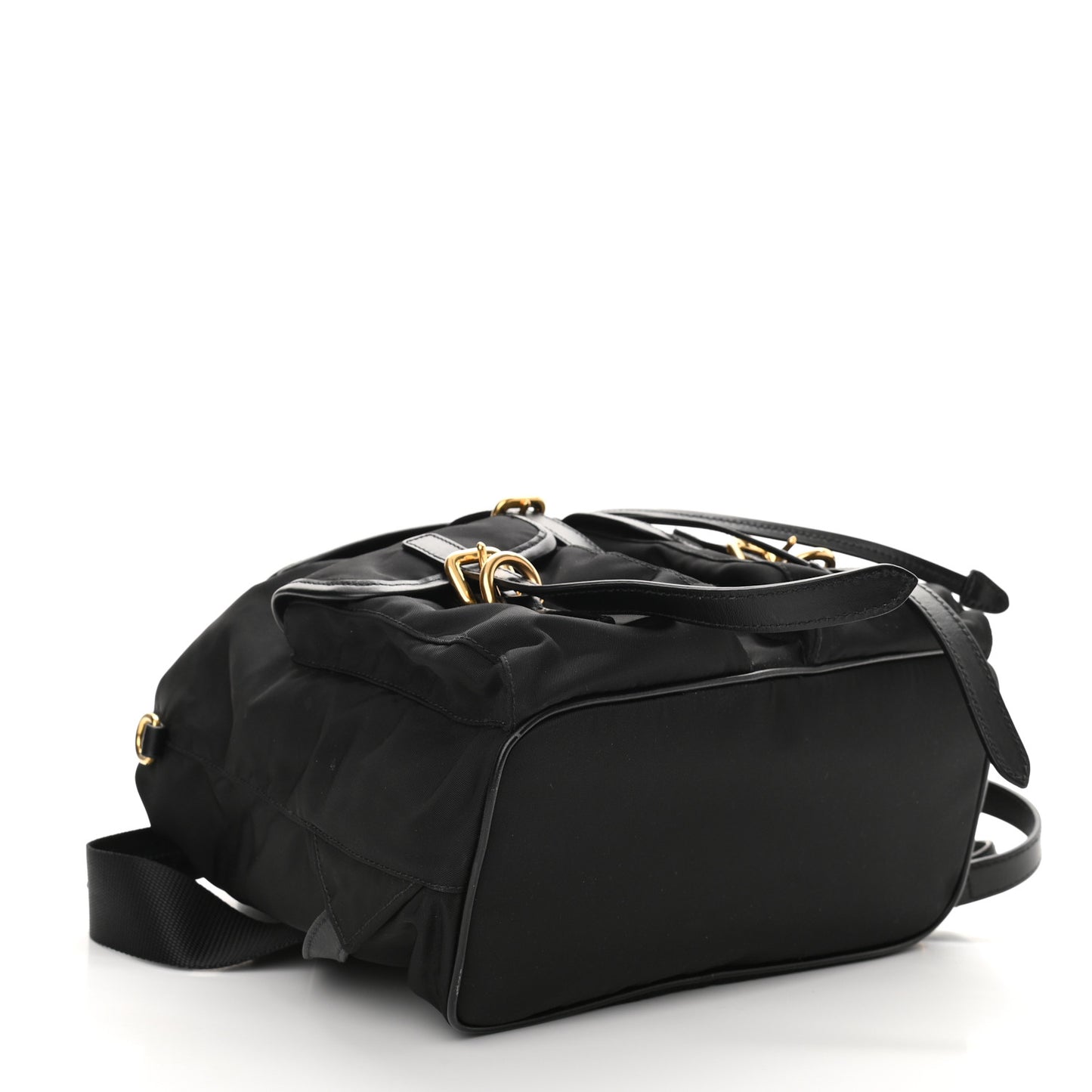 Tessuto Nylon Vitello Backpack Black
