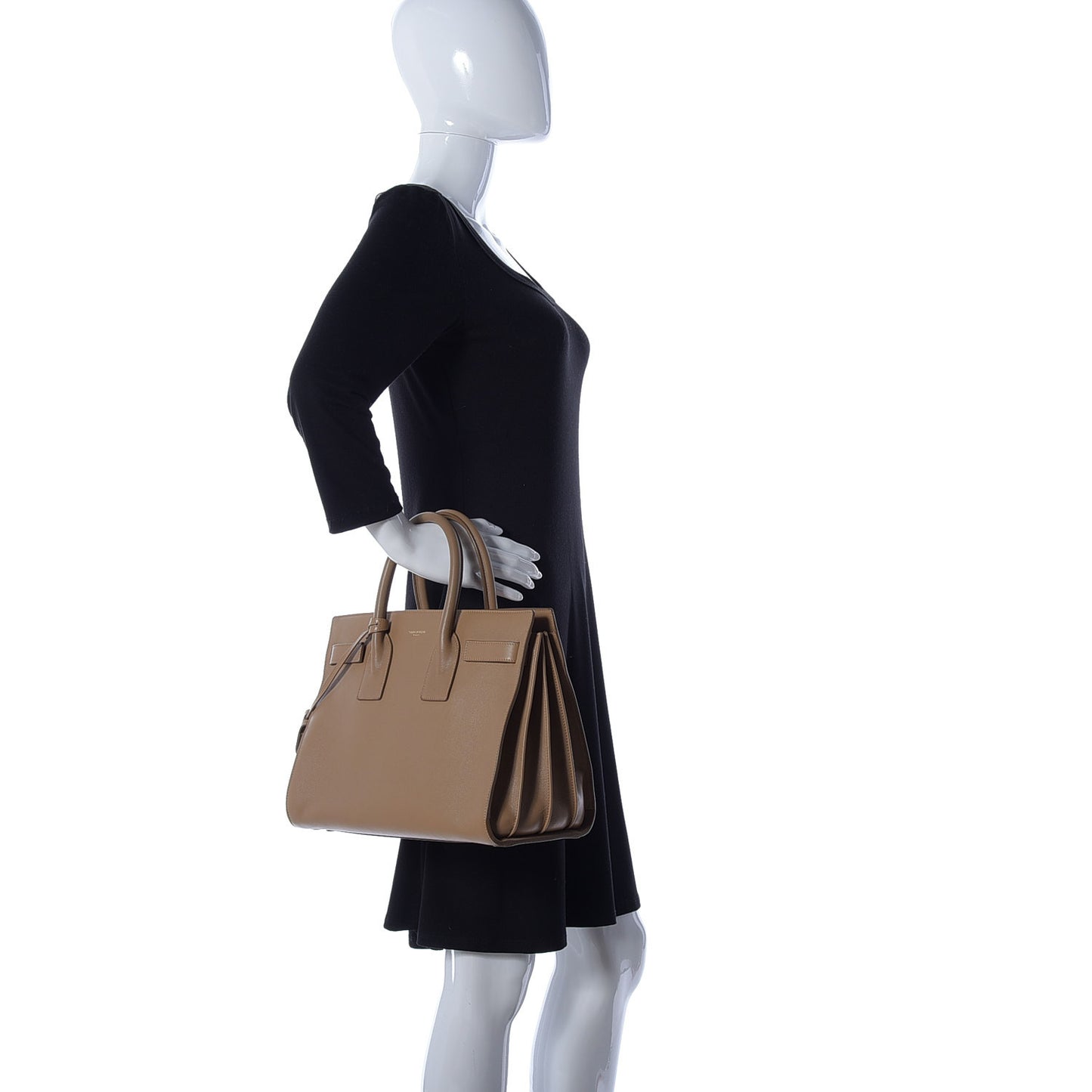 Calfskin Small Sac De Jour Taupe