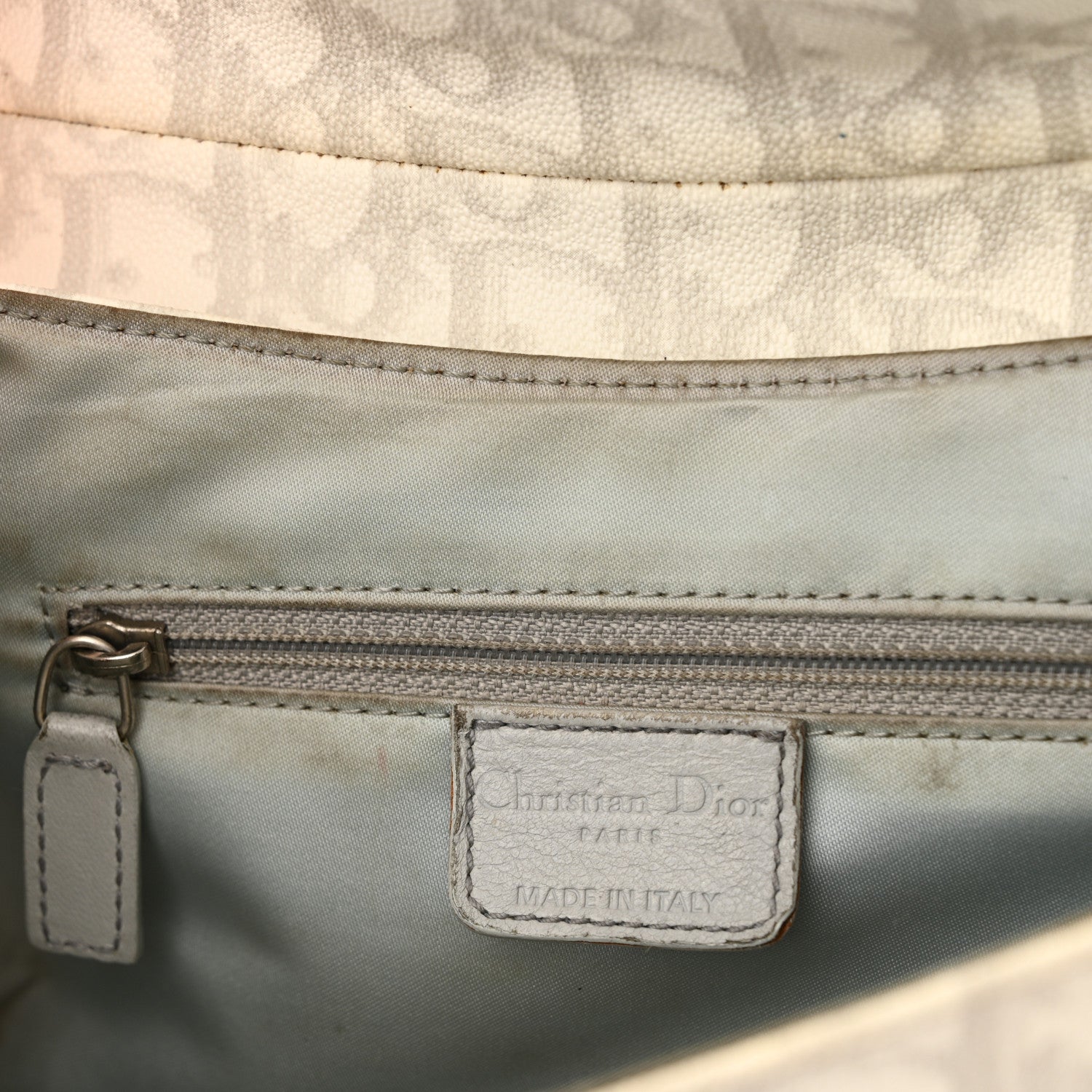 Christian Dior Monogram Romantique Trotter Bag Grey 12 of 25
