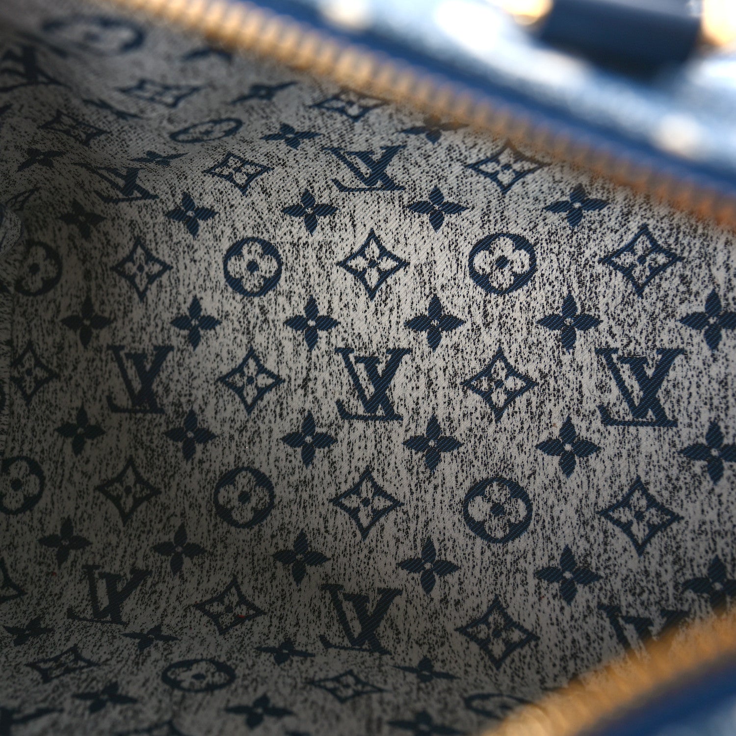 Louis Vuitton Monogram Jacquard Denim Speedy Bandouliere 25 Bleu 5 of 8