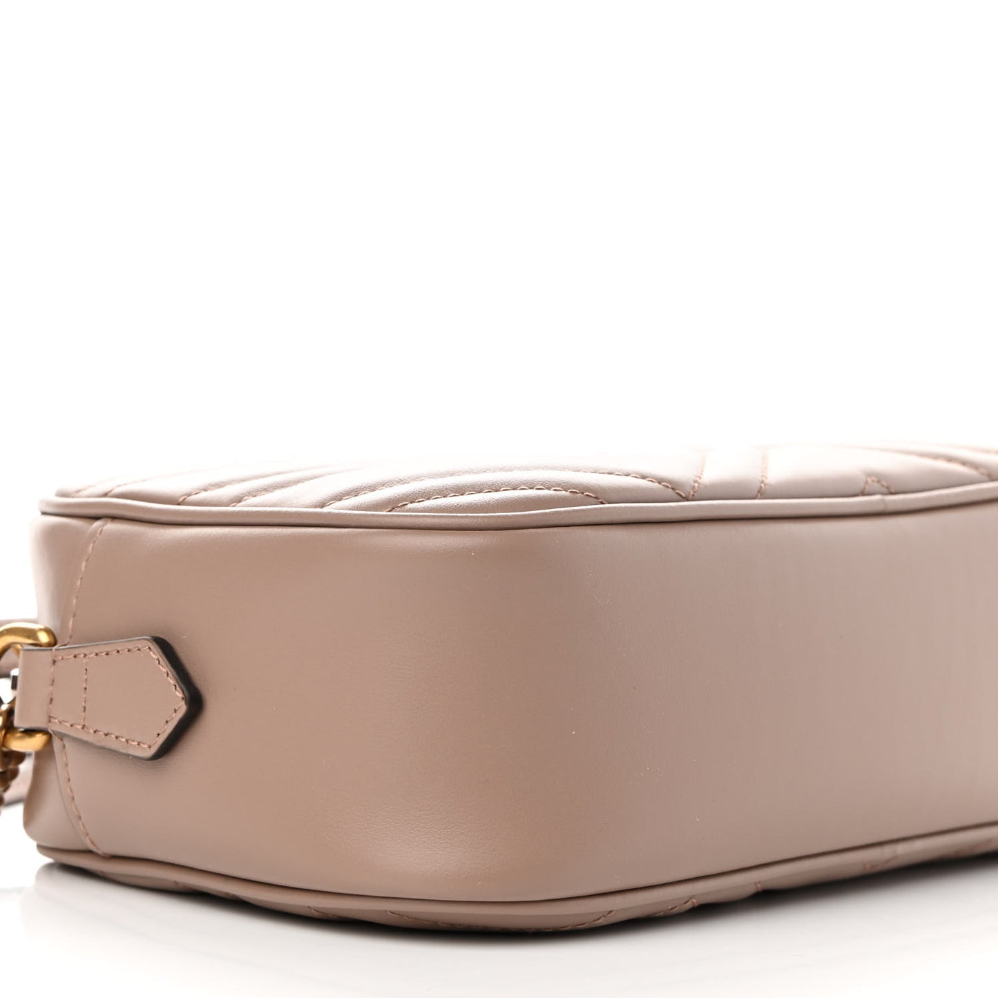 Calfskin Matelasse Small GG Marmont Chain Shoulder Bag Porcelain Rose