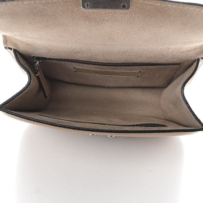 Valentino Garavani Pebbled Calfskin Small Glam Lock Rockstud Flap Soft Noisette 5 of 10