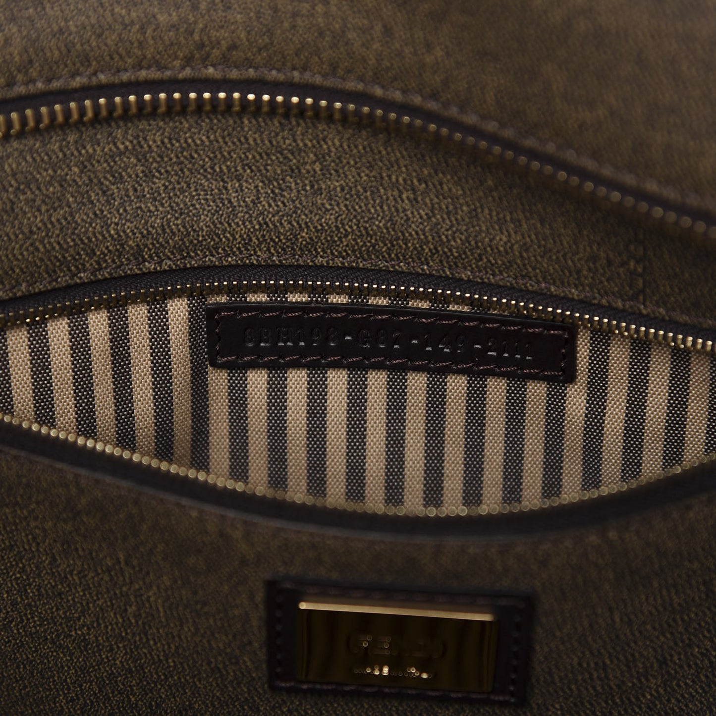 Zucca Spalmati Small Roll Tote Tobacco Moro