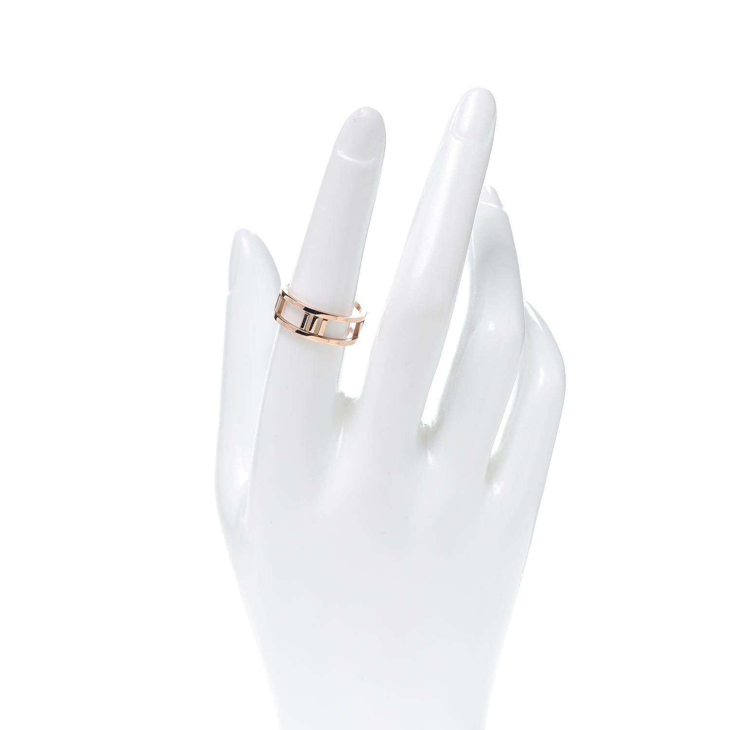Tiffany 18K Rose Gold Atlas Open Ring 55 7.25 2 of 4