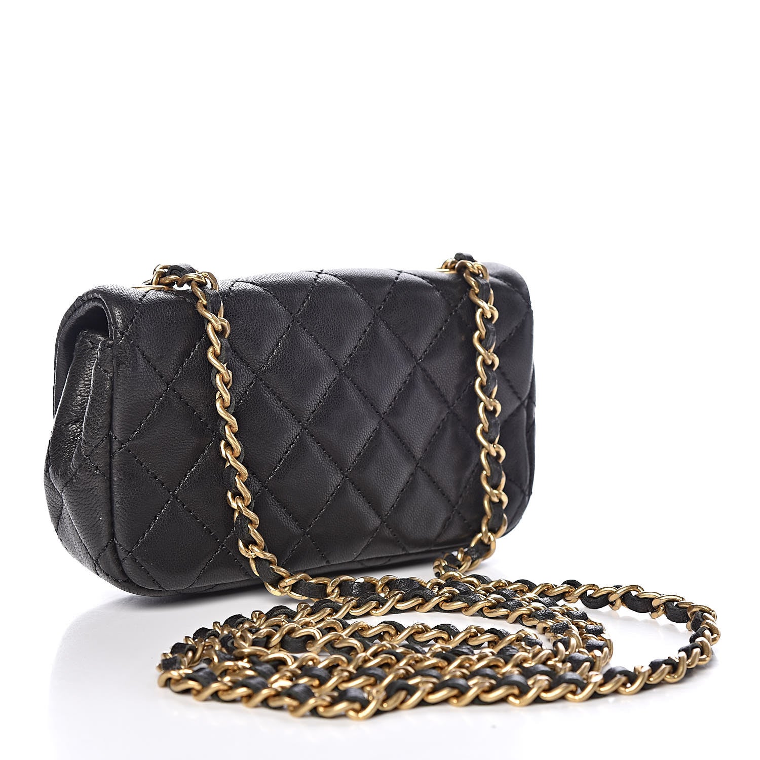 Chanel Lambskin Quilted Extra Mini Flap Black 3 of 9