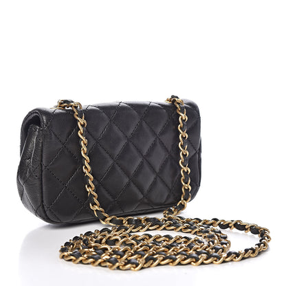 Chanel Lambskin Quilted Extra Mini Flap Black 3 of 9