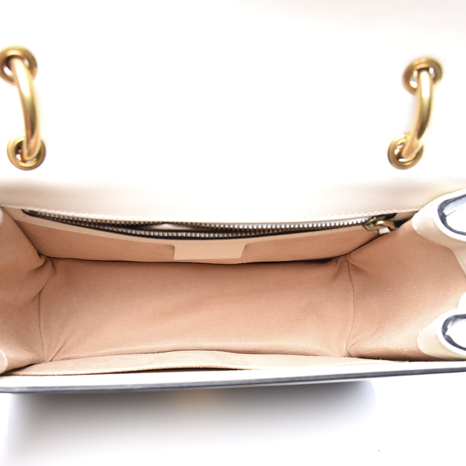 Gucci Calfskin Sylvie Web Queen Margaret Shoulder Bag Mystic White Black 4 of 10