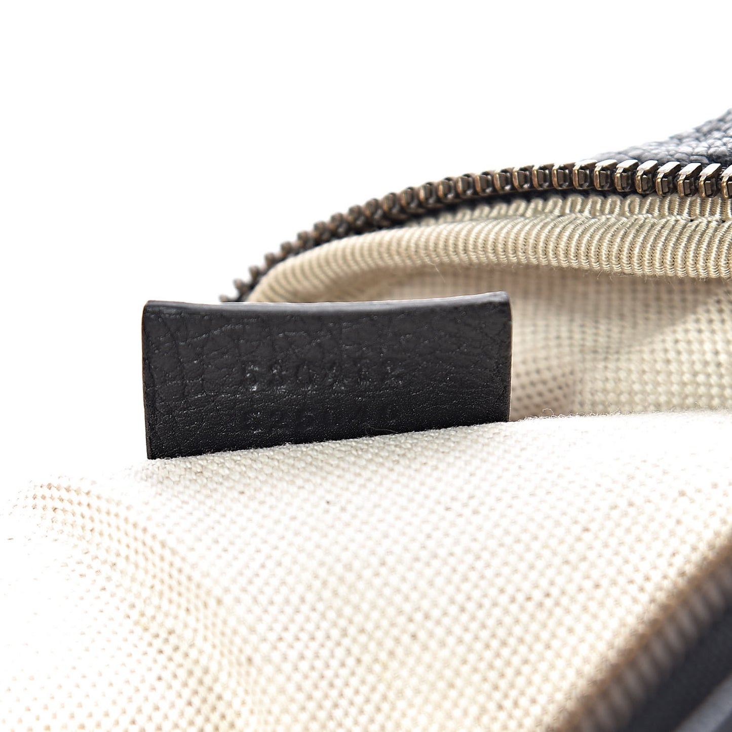 Grained Calfskin Logo Belt Bag Black