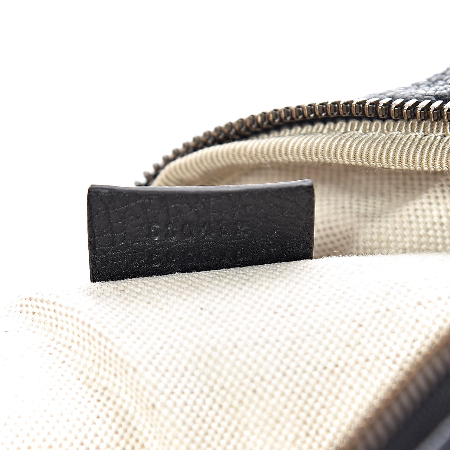 Gucci Grained Calfskin Logo Belt Bag Black 7 of 12