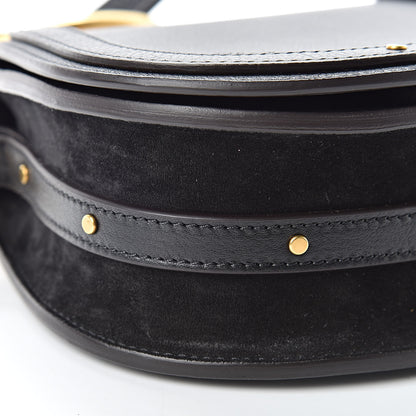 Chloe Calfskin Suede Small Nile Bracelet Bag Black 9 of 11