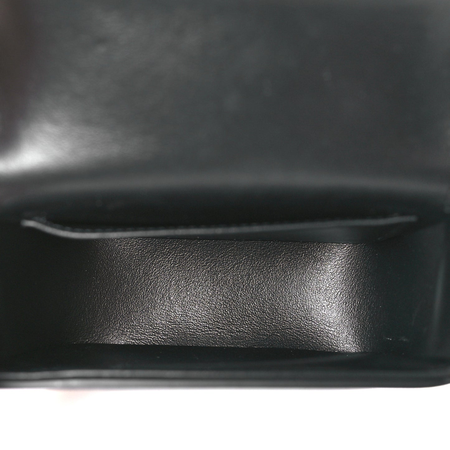Shiny Calfskin Mini Chain Claude Black