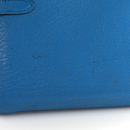 Hermes Chevre Mysore Kelly Longue Wallet Bleu Zanzibar 12 of 15