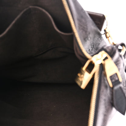 Louis Vuitton Mahina Selene MM Black 6 of 10