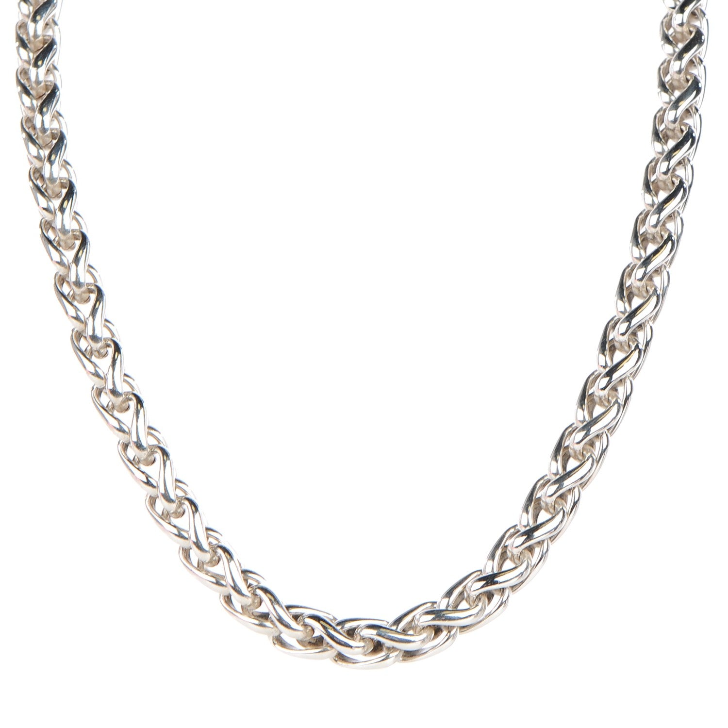 David Yurman Sterling Silver 14K Yellow Gold 8mm Large Wheat Chain Necklace 1 of 4