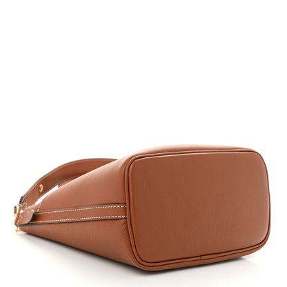 Louis Vuitton Calfskin Lock and Walk Bucket Cognac 4 of 10