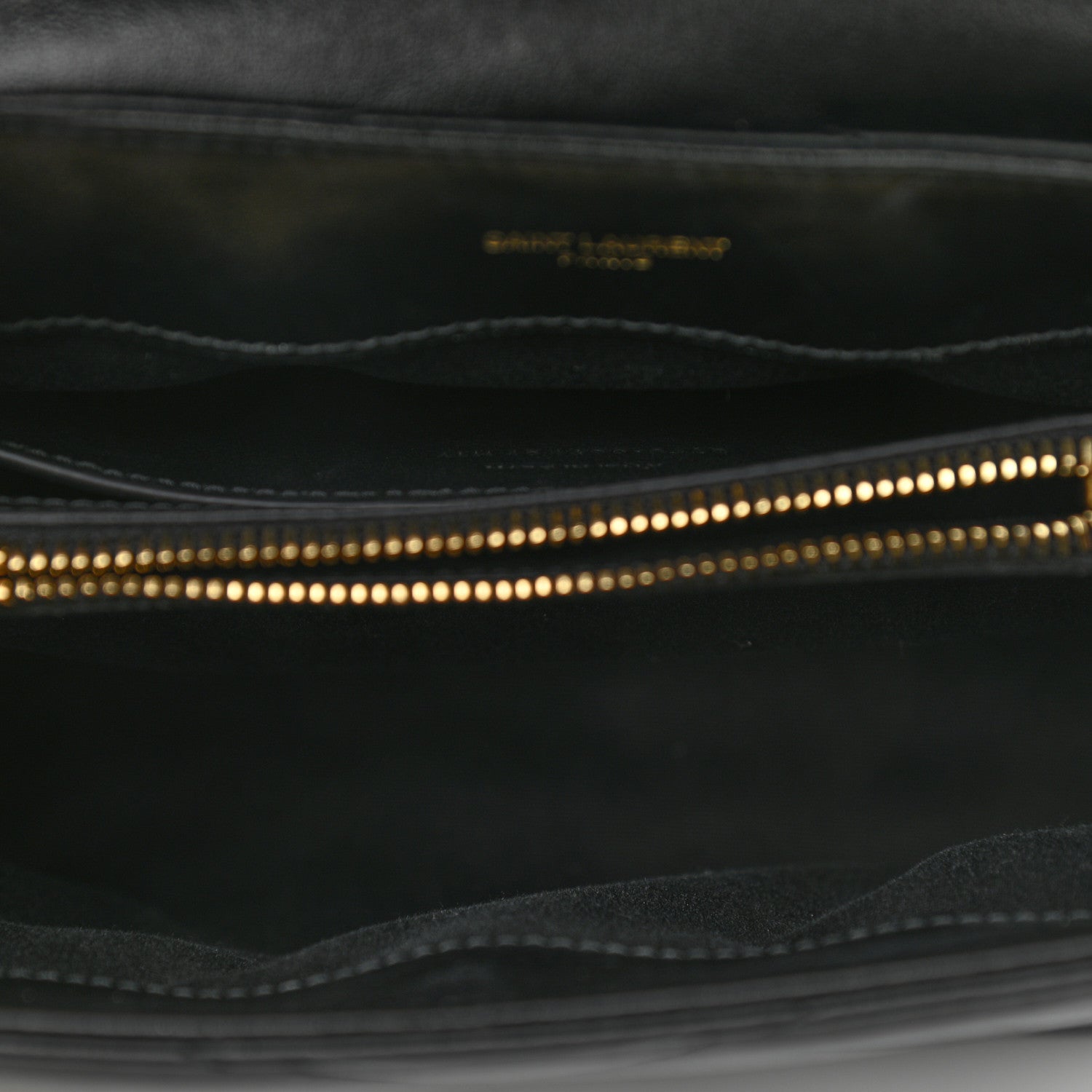 Saint Laurent Calfskin Y Quilted Monogram Small Loulou Chain Satchel Black 5 of 10