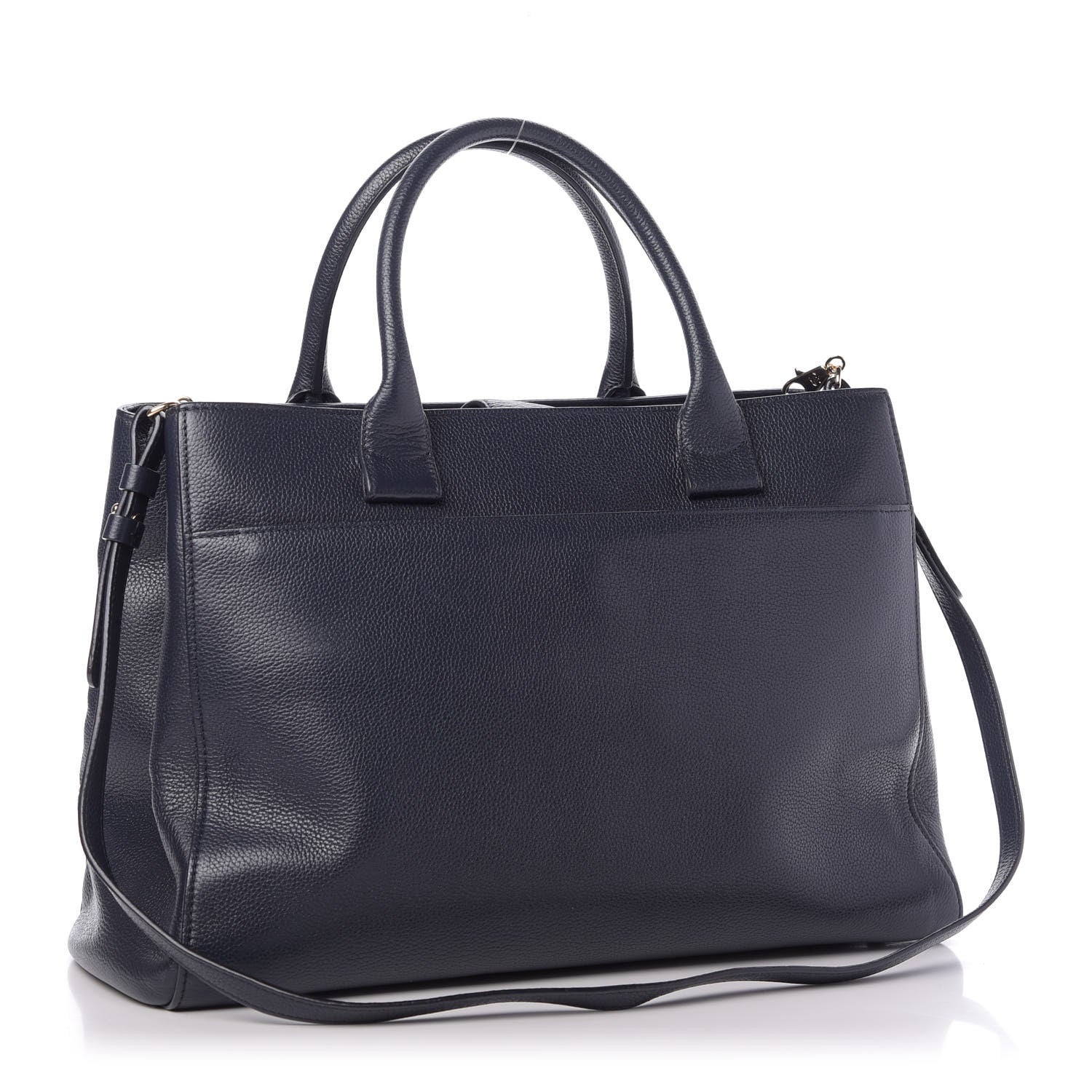 Chanel Grained Calfskin Large Neo Executive Shopper Tote Dark Blue 3 of 9